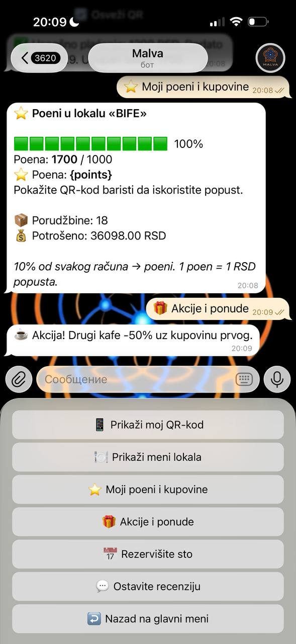Podsetnik o poseti — ekran bota